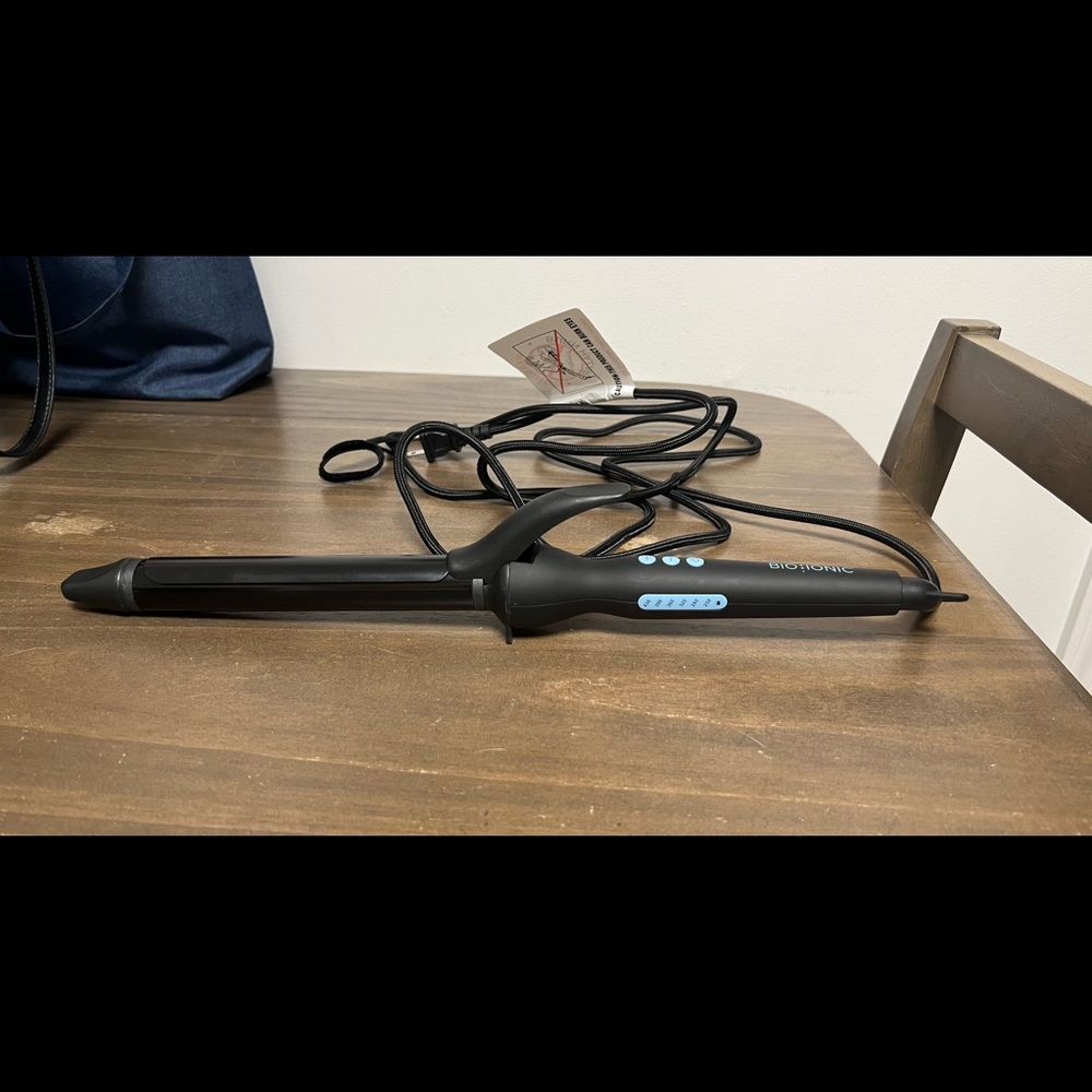 Bio ionic 1 in long barrel curling iron
